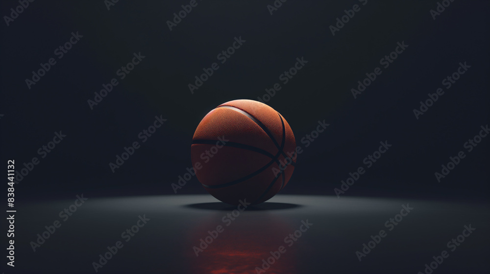 basketball ball on the black background basketball ball on the black background