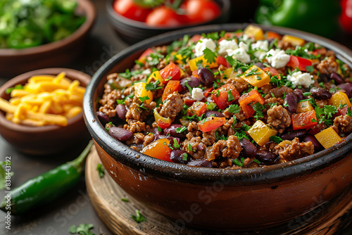 con carne in bowl