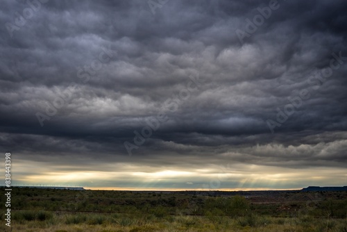 4K Ultra HD of Stormy Clouds Passing Overhead near Lubbock, Texas photo