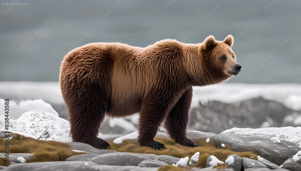 Obraz premium brown bear cub