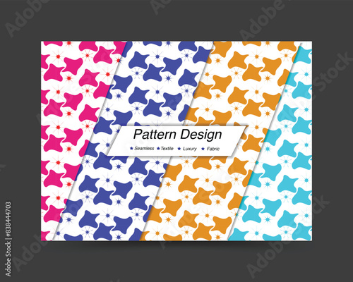 Pattern design template. Unique and formal futuristic pattern vector design template. 