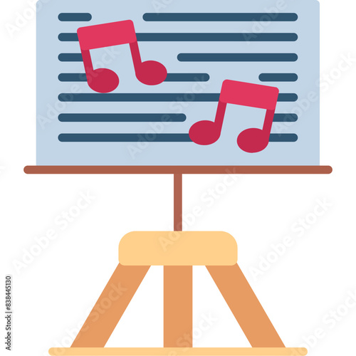 Music Stand with Sheet Music icon