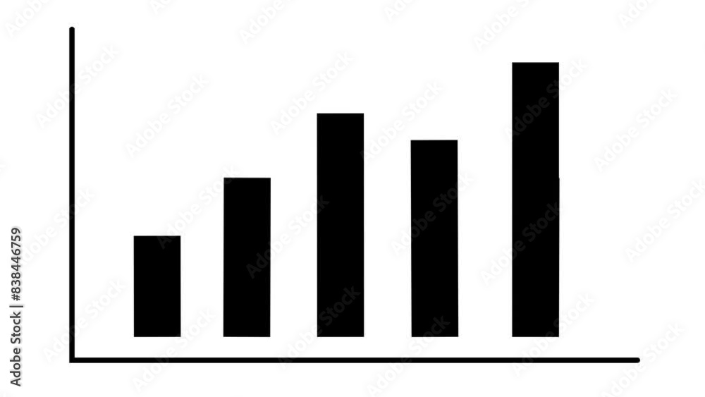 Increasing Traffic Statistics Curve: Business Infographic Showing Growing Bar Statistics and Financial Diagram. 4K Resolution. Increasing Traffic Statistics Curve: Business Infographic Showing Growing Bar Statistics and Financial Diagram. 4K Resolution.