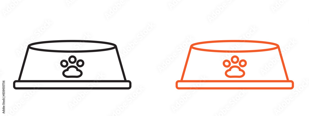 Animal Feeding Bowl Icon for Pet Nutrition, Feeding Time, and Veterinary Products Animal Feeding Bowl Icon for Pet Nutrition, Feeding Time, and Veterinary Products