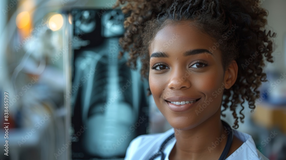Nurse Analyzing X-ray Results Generative AI Nurse Analyzing X-ray Results Generative AI