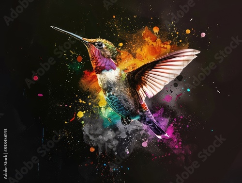 hummingbird in flight © faiz