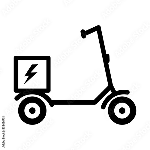 Electric scooter icon symbol