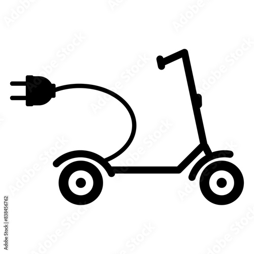 Electric scooter icon symbol