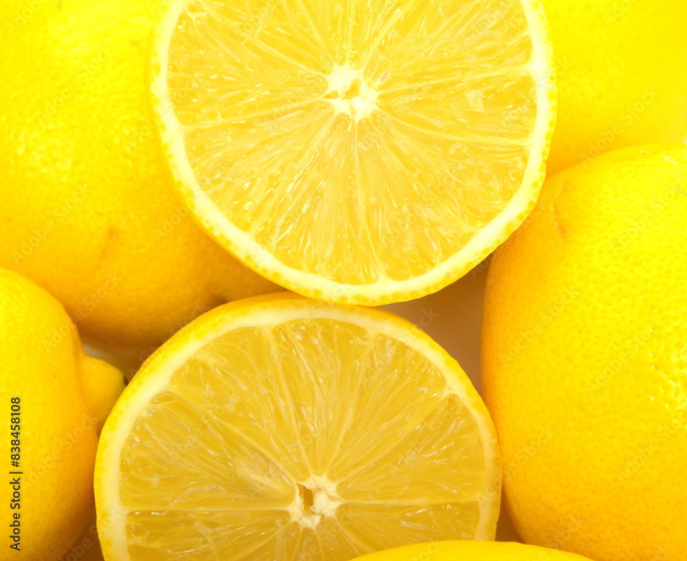 Ripe lemons isolated on white Ripe lemons isolated on white