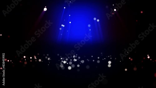 Falling Blue Particles Background Loop photo