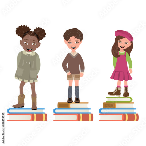 Flat Illustration of Educational Equality And Equity, Human Rights and Equal Opportunities. Item 1