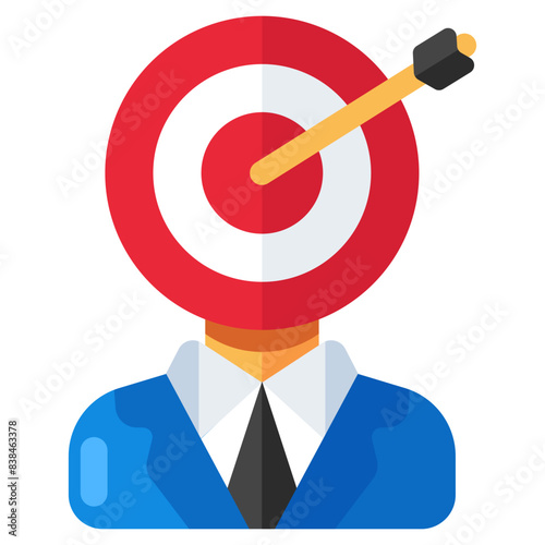 Headhunting icon, editable vector 