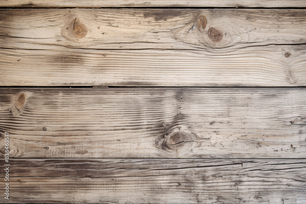 Naklejka premium Light wood plank background