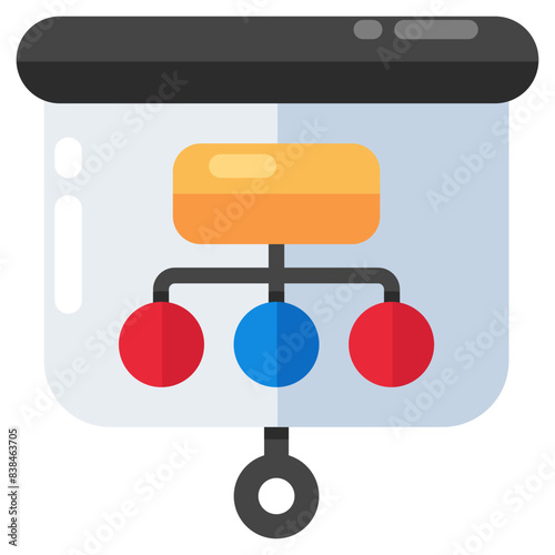 Modern design icon of hierarchy presentation 
