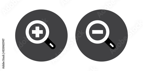 Zoom in zoom out icon symbol sign vector illustration design