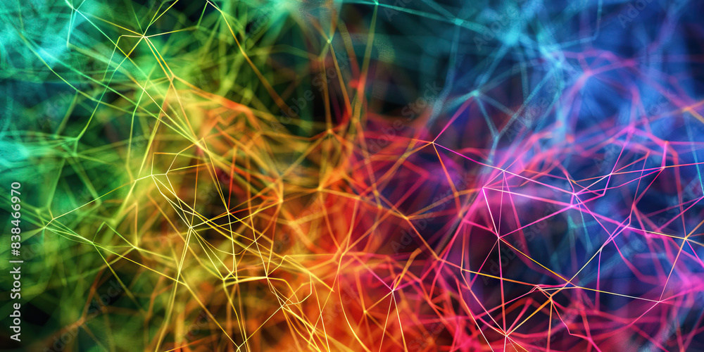 Fractal Chaos: A tangled web of colored string, stretching towards infinity.