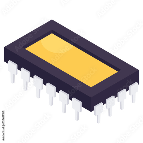An isometric design icon of ram