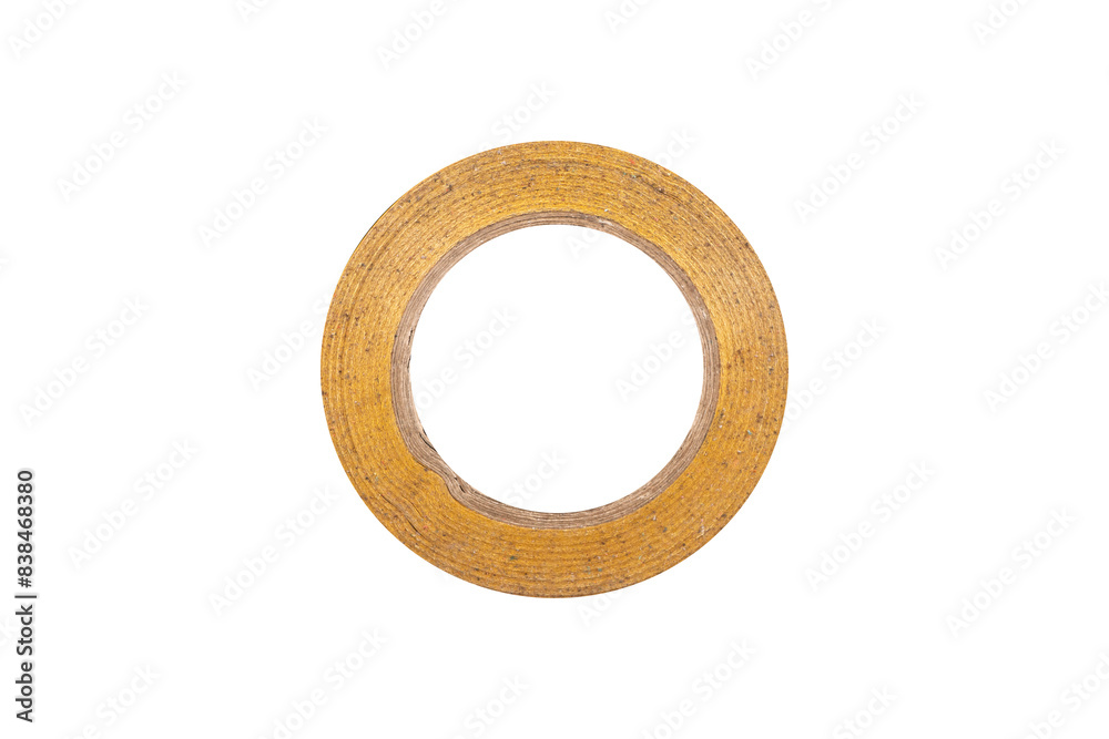 Double-sided tape with transparent base is isolated on transparent background. Double-sided tape with transparent base is isolated on transparent background.