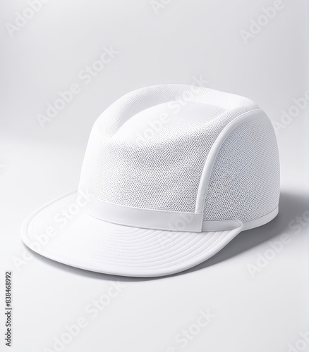 white hat mockup isolated white background.