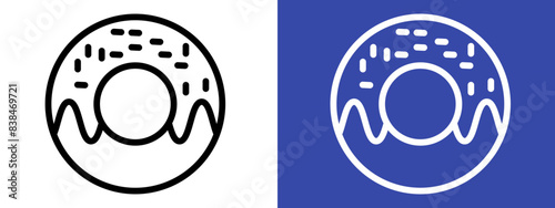 Doughnut Icon for Pastries, Sweet Snacks, and Breakfast Favorites