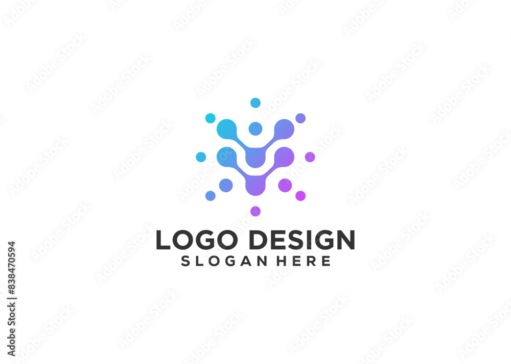 Initial Letter V Logo Technology Logo Design Vector Initial Letter V Logo Technology Logo Design Vector