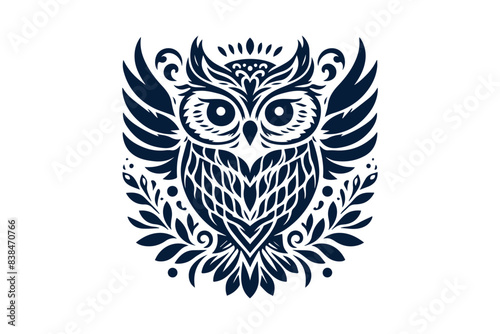 owl on a white background