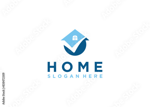 Check home logo design template
