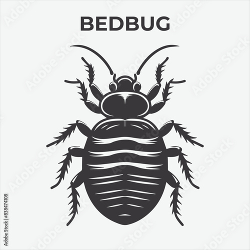 A Distinctive Bedbug Silhouette for Multi-Format Design Projects. Vector Illustration
