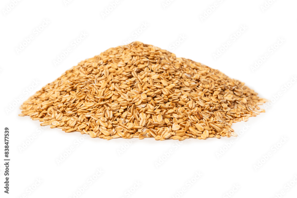 Oat-flakes isolated on a white background. Oat-flakes isolated on a white background.
