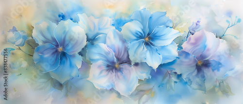 Dreamy Blue Blossoms