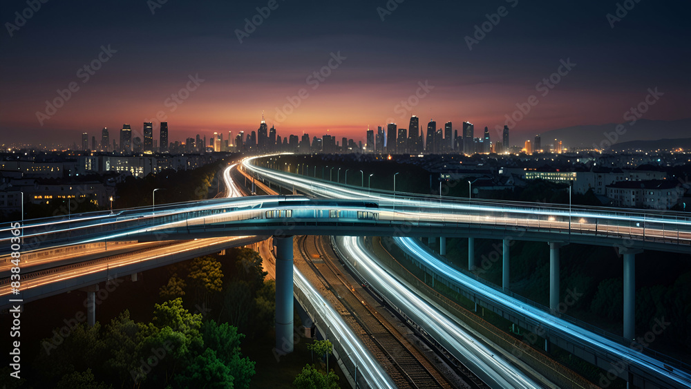 Highspeed train network interface visualizing the sea Highspeed train network interface visualizing the sea