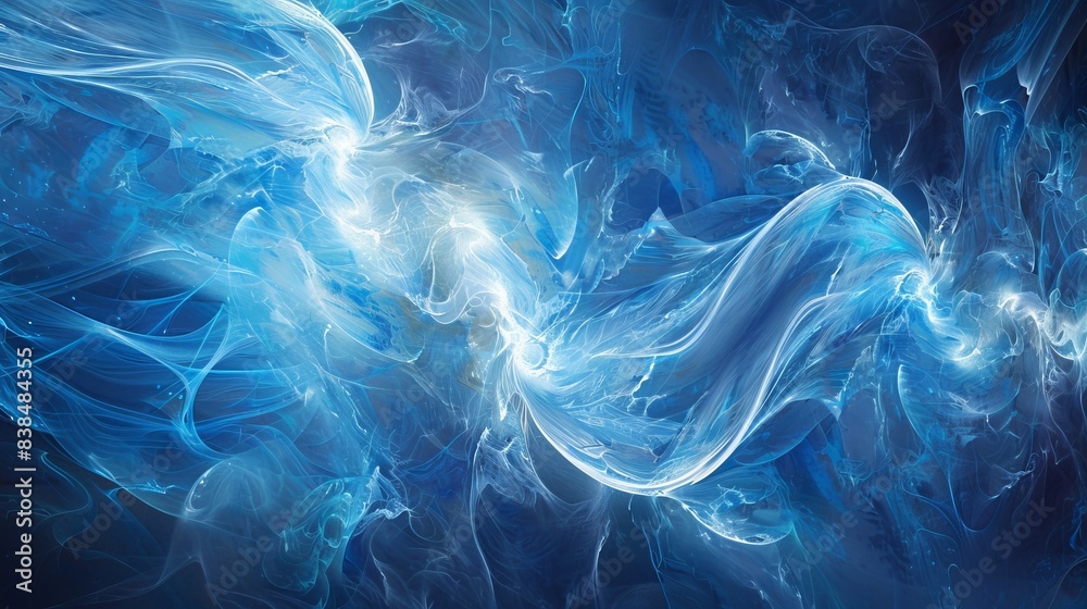 Obraz premium The abstract nature of the artwork allows for interpretation and imagination, making it suitable for a wide range of design projects,