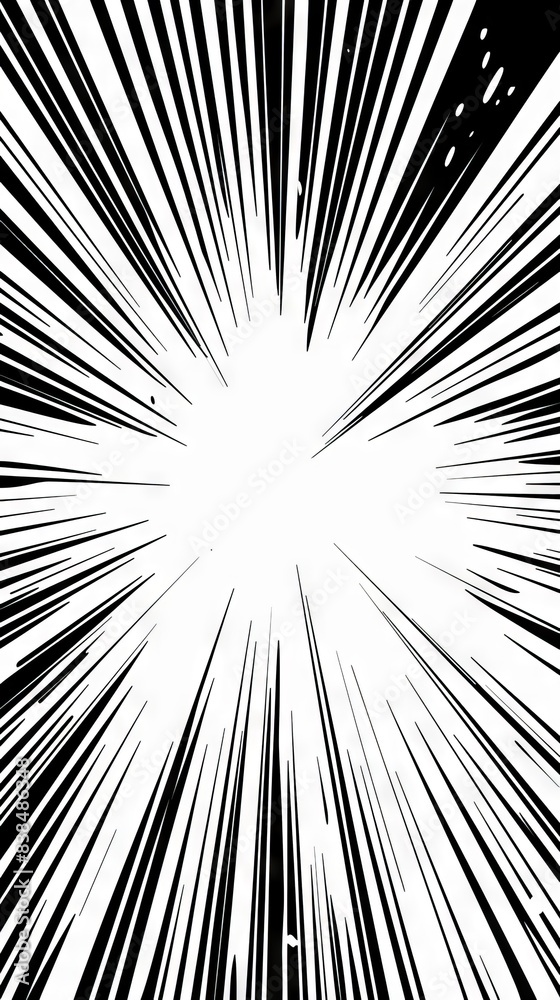 Obraz premium Black And White Speed Lines Graphic Background