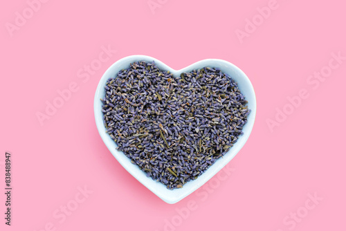 Dried lavender buds for brewing a herbal tea