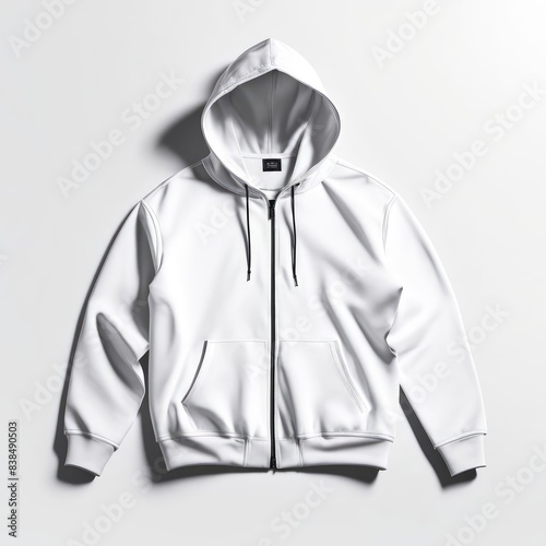 white jacket mockup isolated white background