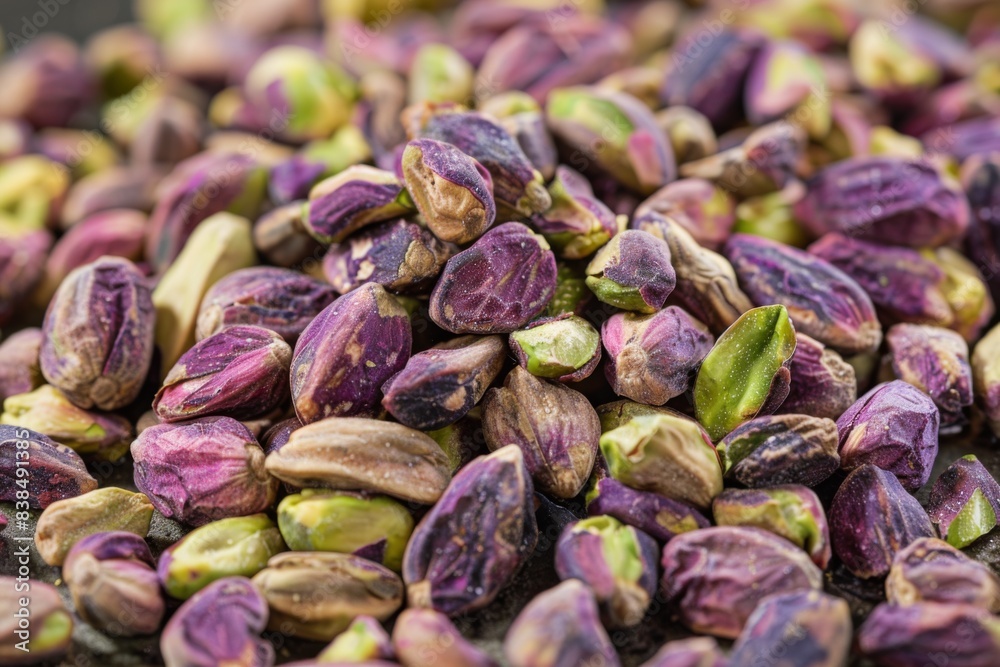 Close-up of pistachios on a table Close-up of pistachios on a table