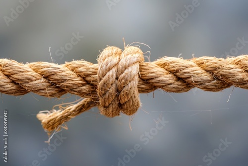 Close-up of knotted rope