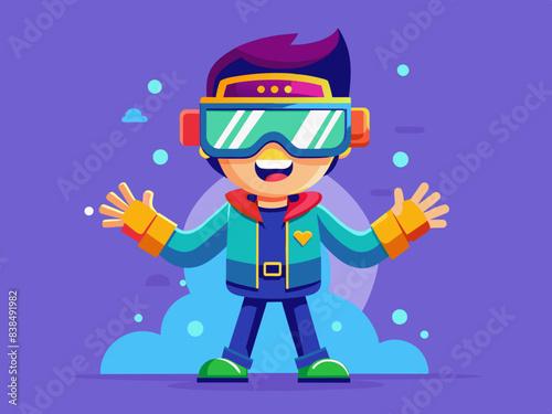 virtual reality glasses fun boys mask