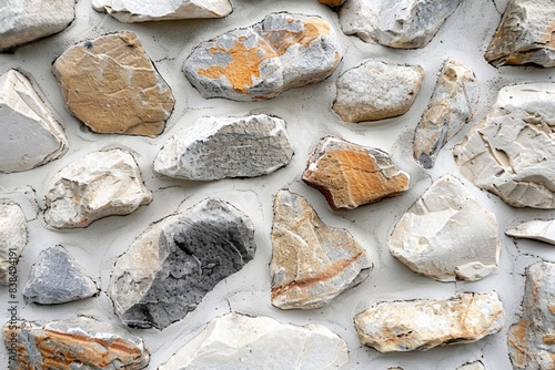 Rocky wall with varied colors and shapes