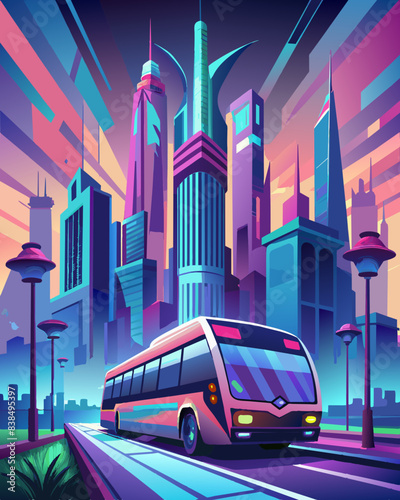 bus city car london street tram red