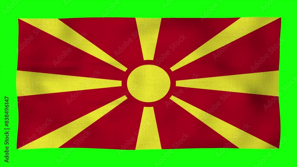 Macedonia's National Flag in a Dynamic Display: A Sign of Strength and Unity, Every wave reflects the nation's rich history and unwavering spirit. telling a story of resiliency. Macedonia's National Flag in a Dynamic Display: A Sign of Strength and Unity, Every wave reflects the nation's rich history and unwavering spirit. telling a story of resiliency.