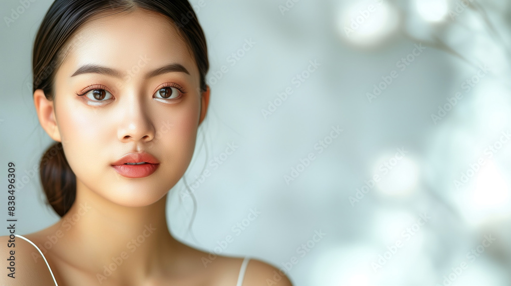 Portrait Woman. Natural Beauty Close-Up in Soft Light Portrait Woman. Natural Beauty Close-Up in Soft Light