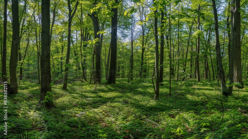 Sunlit Forest Landscape Sunlit Forest Landscape