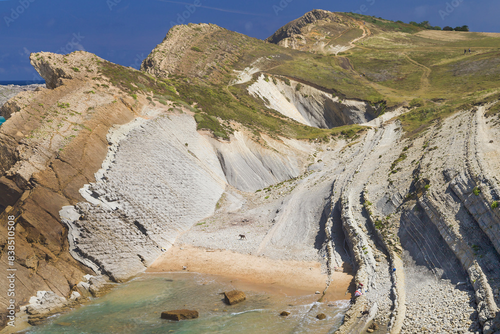 Erosional Landforms at Beach El Madero in Cantabria
