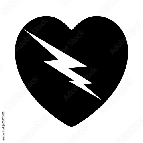 AED Automated External Defibrillator Black Icon,Vector Illustration, Isolate On White Background Label. EPS10