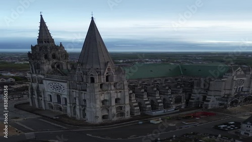 Wallpaper Mural drone video Chartres cathedral France Europe	 Torontodigital.ca