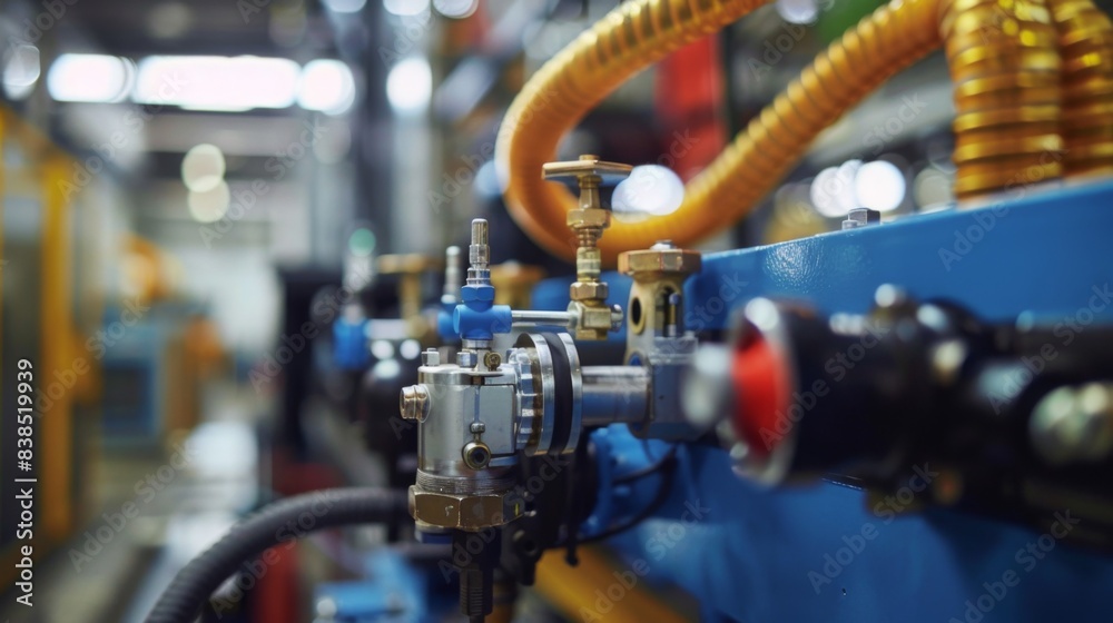 A close up of a machine with many different parts, AI A close up of a machine with many different parts, AI