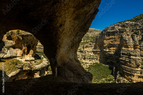 The scenic view of Sason Canyon in Turkey mountains in Mersin region