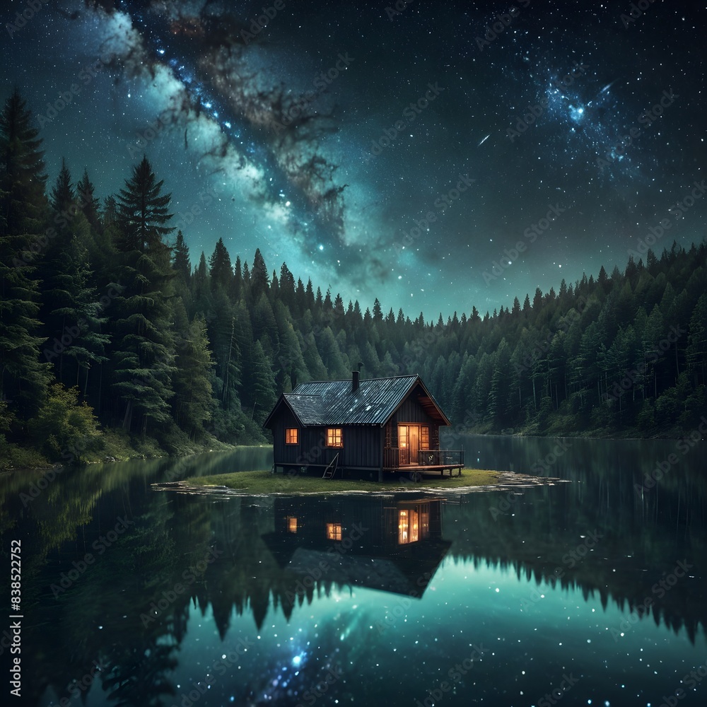 Obraz premium house in the mountains
