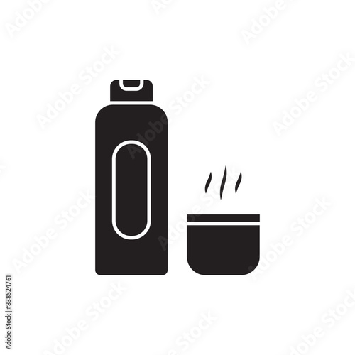 Thermos Bottle icon design, isolated on white background, vector illustration